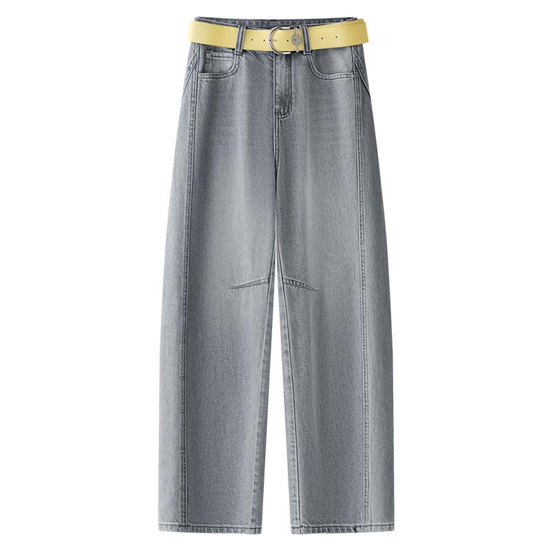 Women s Light Grey Scimitar Jeans: 2025 Spring/Summer High-Waist Straight Banana Pants - Slimming and Versatile. M
Women s Light Grey Scimitar Jeans: 2025 Spring/Summer High-Waist Straight Banana Pants - Slimming and Versatile. M