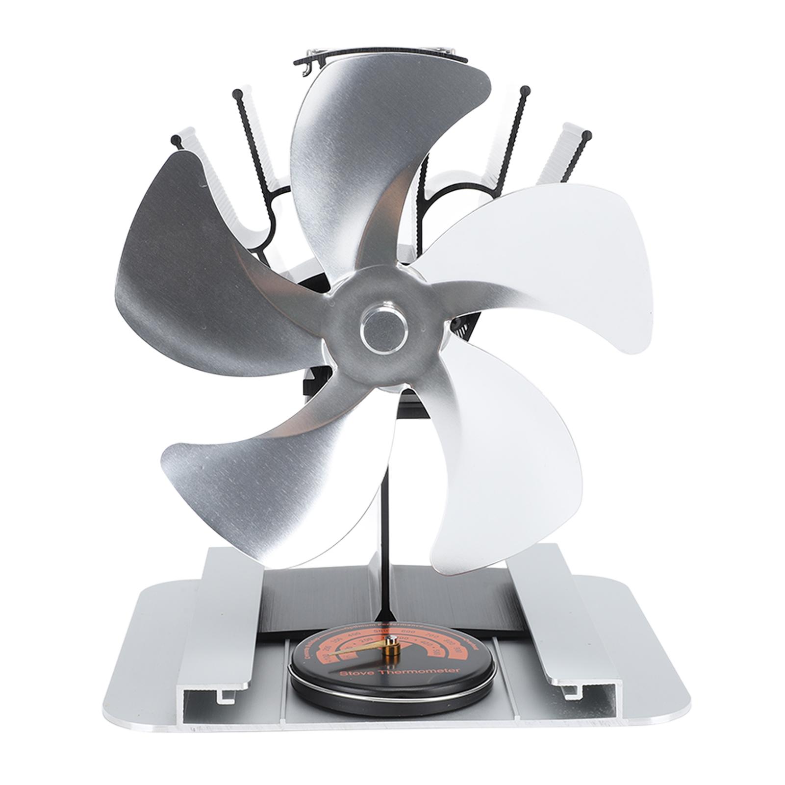 Heat Powered Stove Fan 5 Blade Aluminum Alloy Vertical Thermal Powered Fireplace Fan with чорний
Heat Powered Stove Fan 5 Blade Aluminum Alloy Vertical Thermal Powered Fireplace Fan with чорний