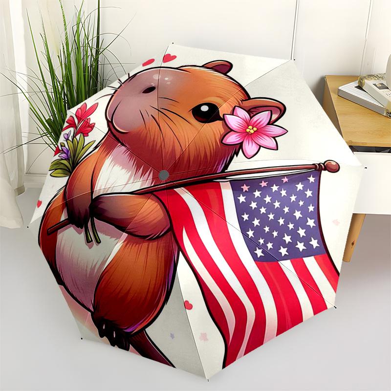 Capybara Themed Travel Umbrella 8 Ribs Automatic Opening and Closing,Portable Folding Design,Compact and Stylish Umbrella Suitable for Out
Capybara Themed Travel Umbrella 8 Ribs Automatic Opening and Closing,Portable Folding Design,Compact and Stylish Umbrella Suitable for Out