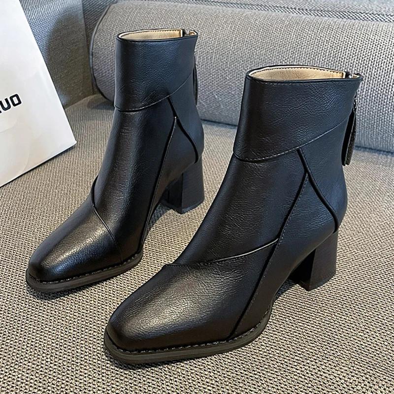 Зимние кожаные женские ботильоны на высоком каблуке, сексуальные туфли с острым носком, массивные ботинки челси, тренд, зимние новинки в готическом стиле, женские ботинки 40
Зимние кожаные женские ботильоны на высоком каблуке, сексуальные туфли с острым носком, массивные ботинки челси, тренд, зимние новинки в готическом стиле, женские ботинки 40