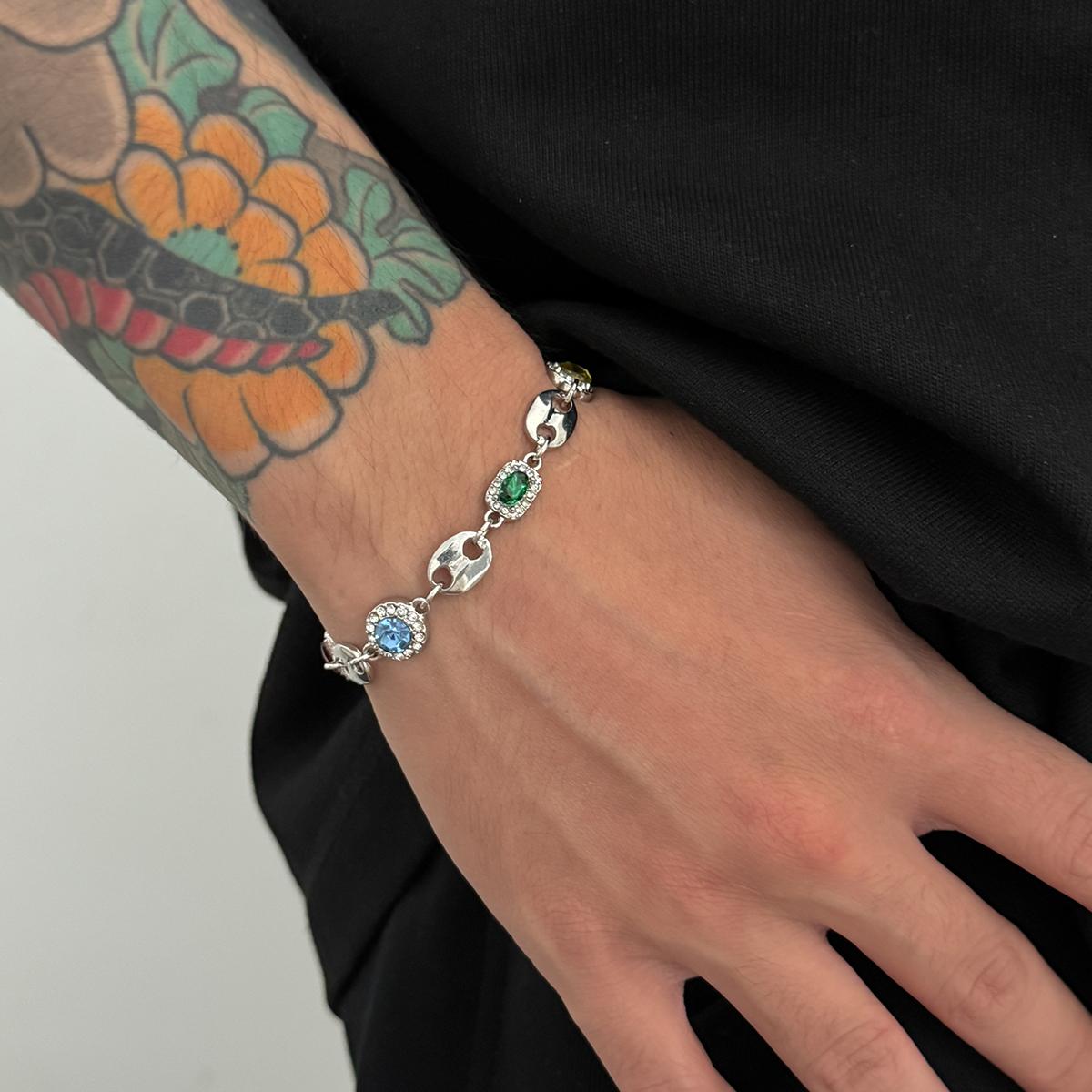 Salircon Trendy Exquisite Luxury Rhinestone Choker Necklace Bracelet Set for Men New Elegant Colorful Charm Necklace Y2K Jewelry
Salircon Trendy Exquisite Luxury Rhinestone Choker Necklace Bracelet Set for Men New Elegant Colorful Charm Necklace Y2K Jewelry