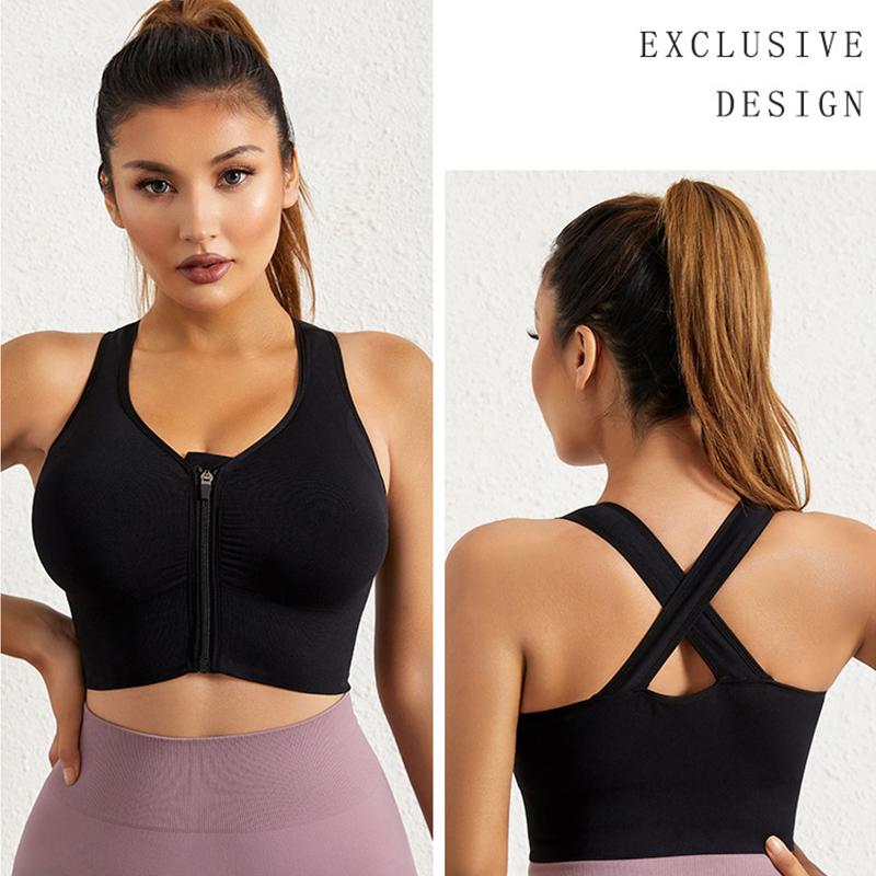Sports Underwear Women Gather Beautiful Back Yoga Vest Zipper No Steel Ring Fitness Running Shockproof Quick-drying Sports Bra
Sports Underwear Women Gather Beautiful Back Yoga Vest Zipper No Steel Ring Fitness Running Shockproof Quick-drying Sports Bra