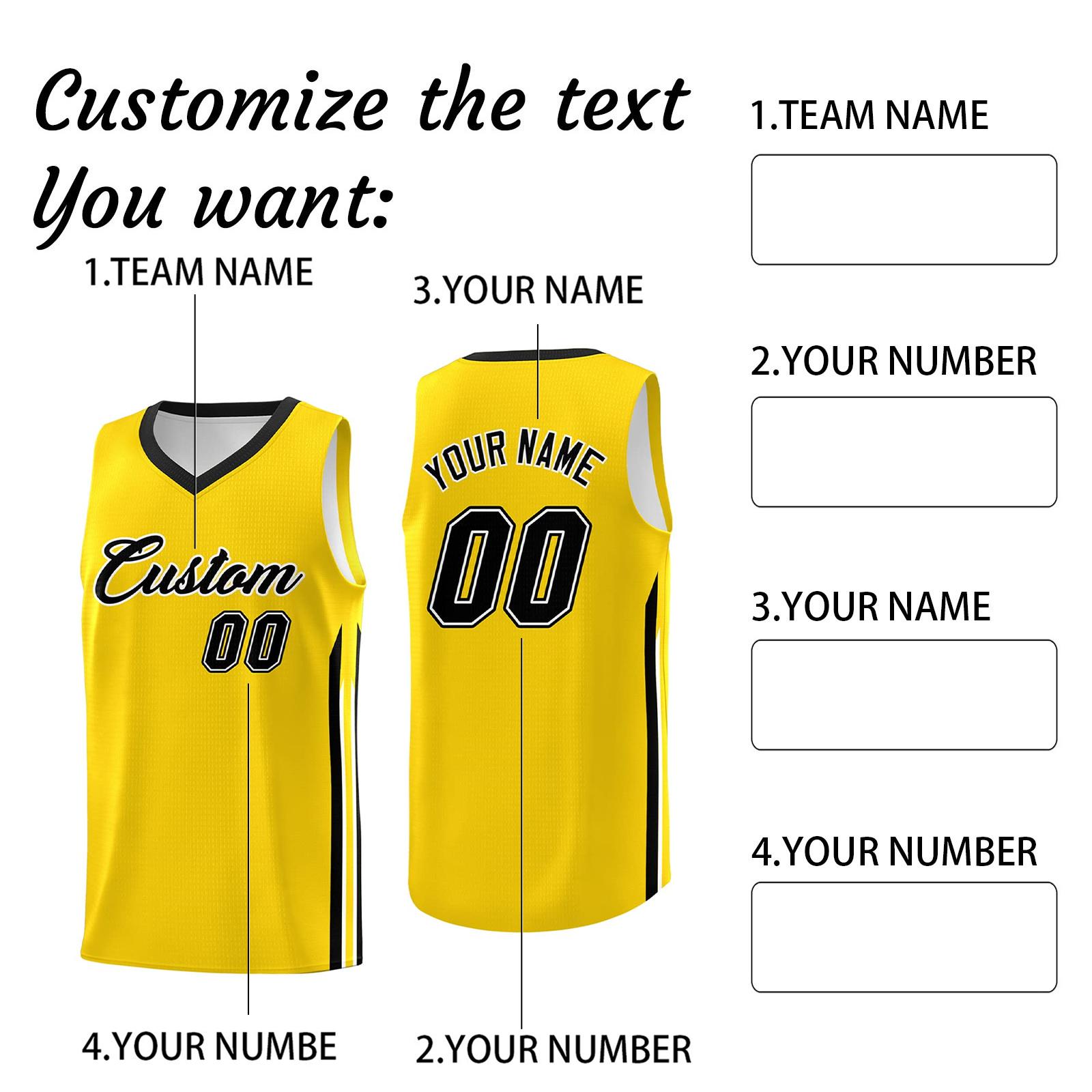 Индивидуальные баскетбольные майки с персонализированным напечатанным названием и номером команды, спортивная форма для мужчин, женщин, молодежи M жёлтый
Индивидуальные баскетбольные майки с персонализированным напечатанным названием и номером команды, спортивная форма для мужчин, женщин, молодежи M жёлтый