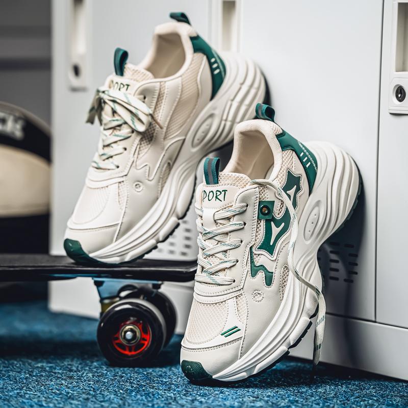 Нове модне чоловіче низьке зручне взуття осені та зими, дихаючі повсякденні кросівки 44 бежевий/зелений
Нове модне чоловіче низьке зручне взуття осені та зими, дихаючі повсякденні кросівки 44 бежевий/зелений