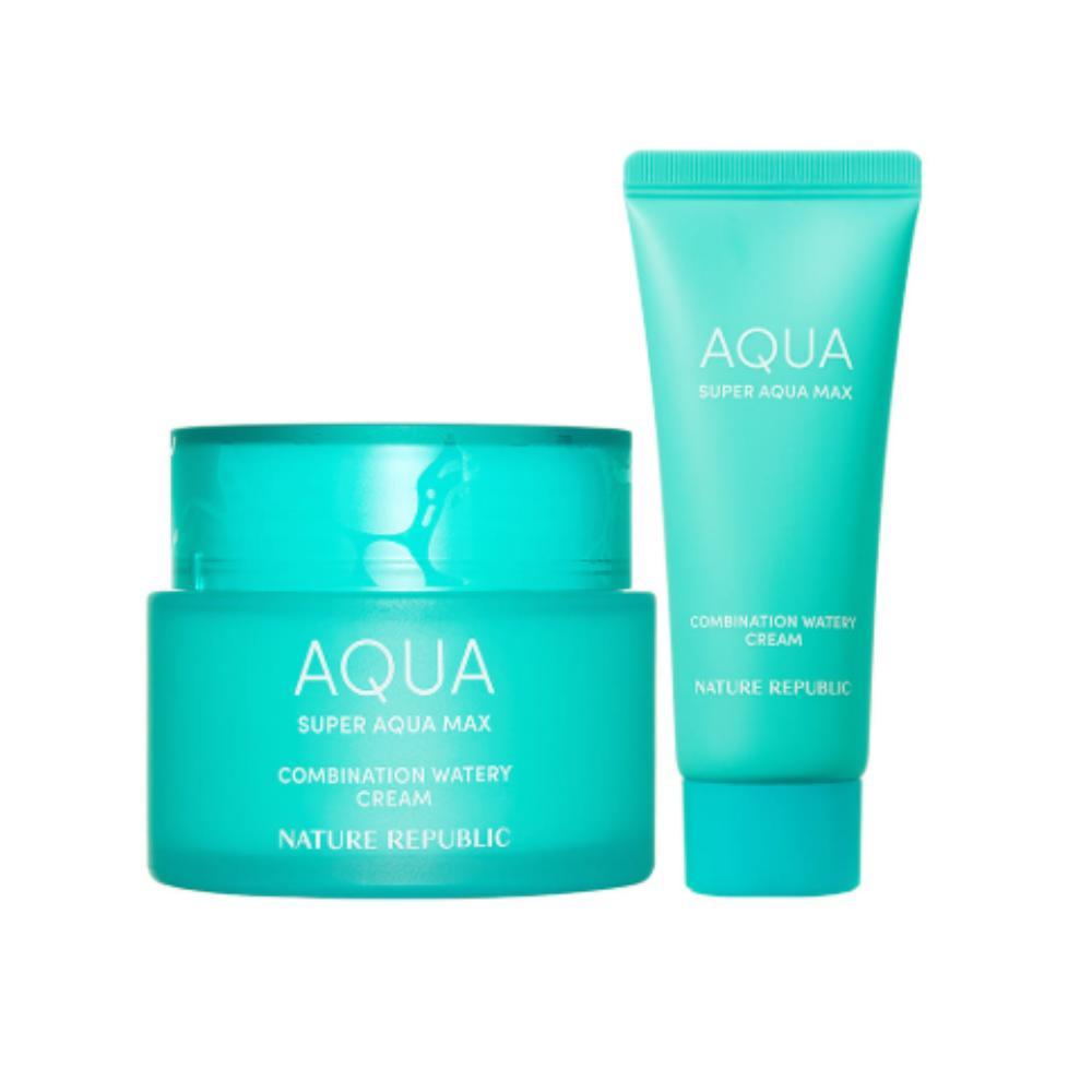 NATURE REPUBLIC Набор крема Super Aqua Max Combination Watery Cream 120 мл + 40 мл Глубоко увлажняющий крем для комбинированной кожи
NATURE REPUBLIC Набор крема Super Aqua Max Combination Watery Cream 120 мл + 40 мл Глубоко увлажняющий крем для комбинированной кожи