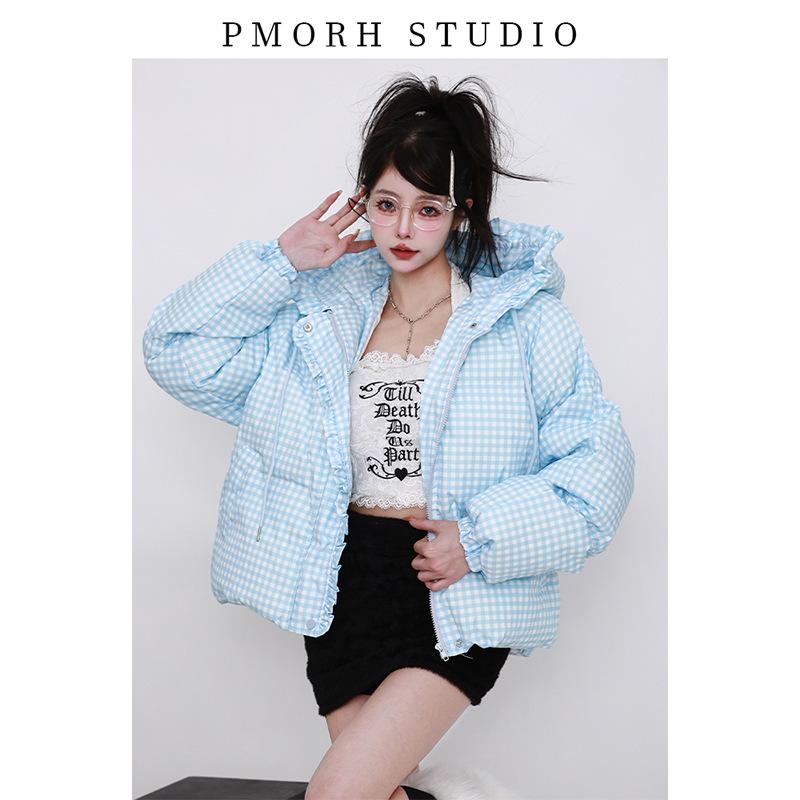 Autumn and winter new plaid printing bread down cotton-padded clothes women s lace hooded design cotton-padded jacket thickened warm jacket S recommends 85-47.5 kg
Autumn and winter new plaid printing bread down cotton-padded clothes women s lace hooded design cotton-padded jacket thickened warm jacket S recommends 85-47.5 kg