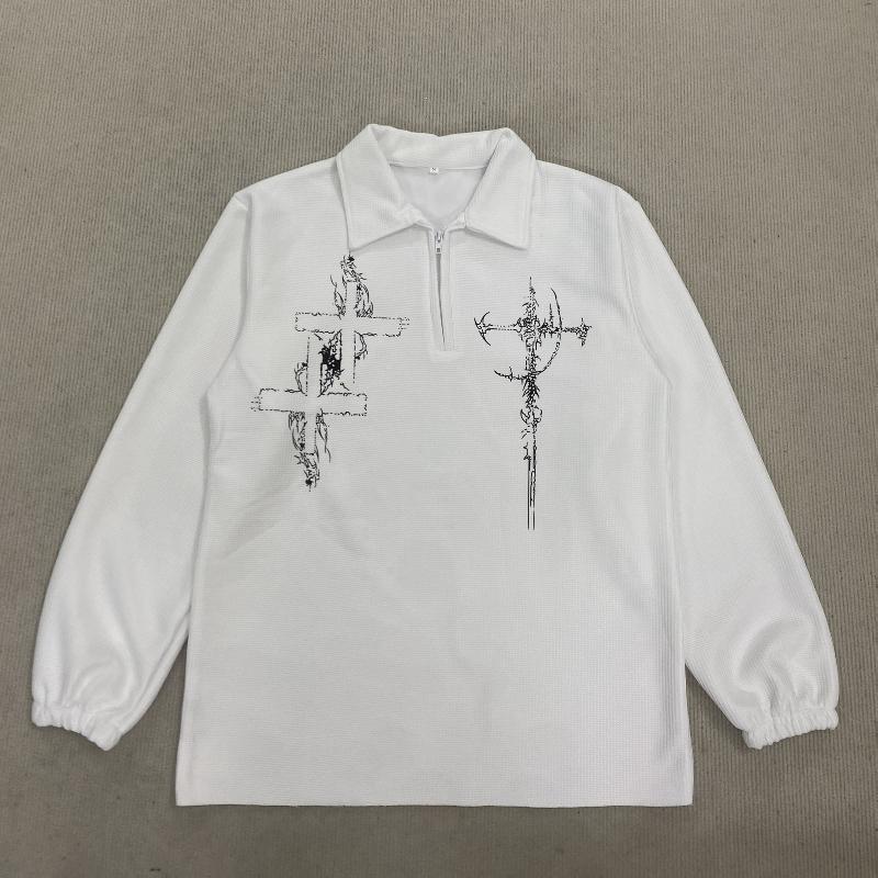 Європейський та американський вуличний стиль вільний топ з літерним принтом для чоловіків та жінок на осінь та зиму XL білий
Європейський та американський вуличний стиль вільний топ з літерним принтом для чоловіків та жінок на осінь та зиму XL білий