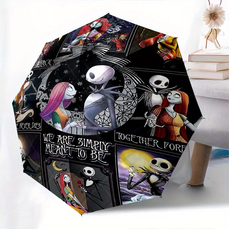 Romantic Jack and Sally Durable Cartoon Folding Umbrella, Portable 3-Fold Compact Umbrella for Men and Women, Suitable for Travel or Daily U
Romantic Jack and Sally Durable Cartoon Folding Umbrella, Portable 3-Fold Compact Umbrella for Men and Women, Suitable for Travel or Daily U