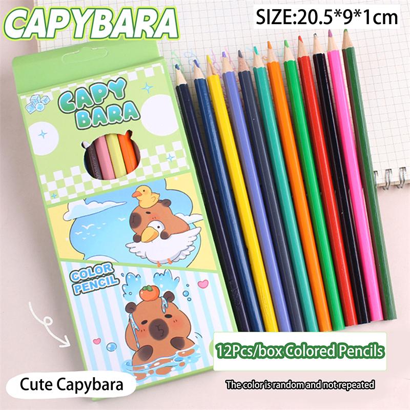 12Pcs Cartoon Capybara Wooden Colored Pencils Set Drawing Pencils Artist Painting Sketch Pencils School Office Supplies Gift
12Pcs Cartoon Capybara Wooden Colored Pencils Set Drawing Pencils Artist Painting Sketch Pencils School Office Supplies Gift