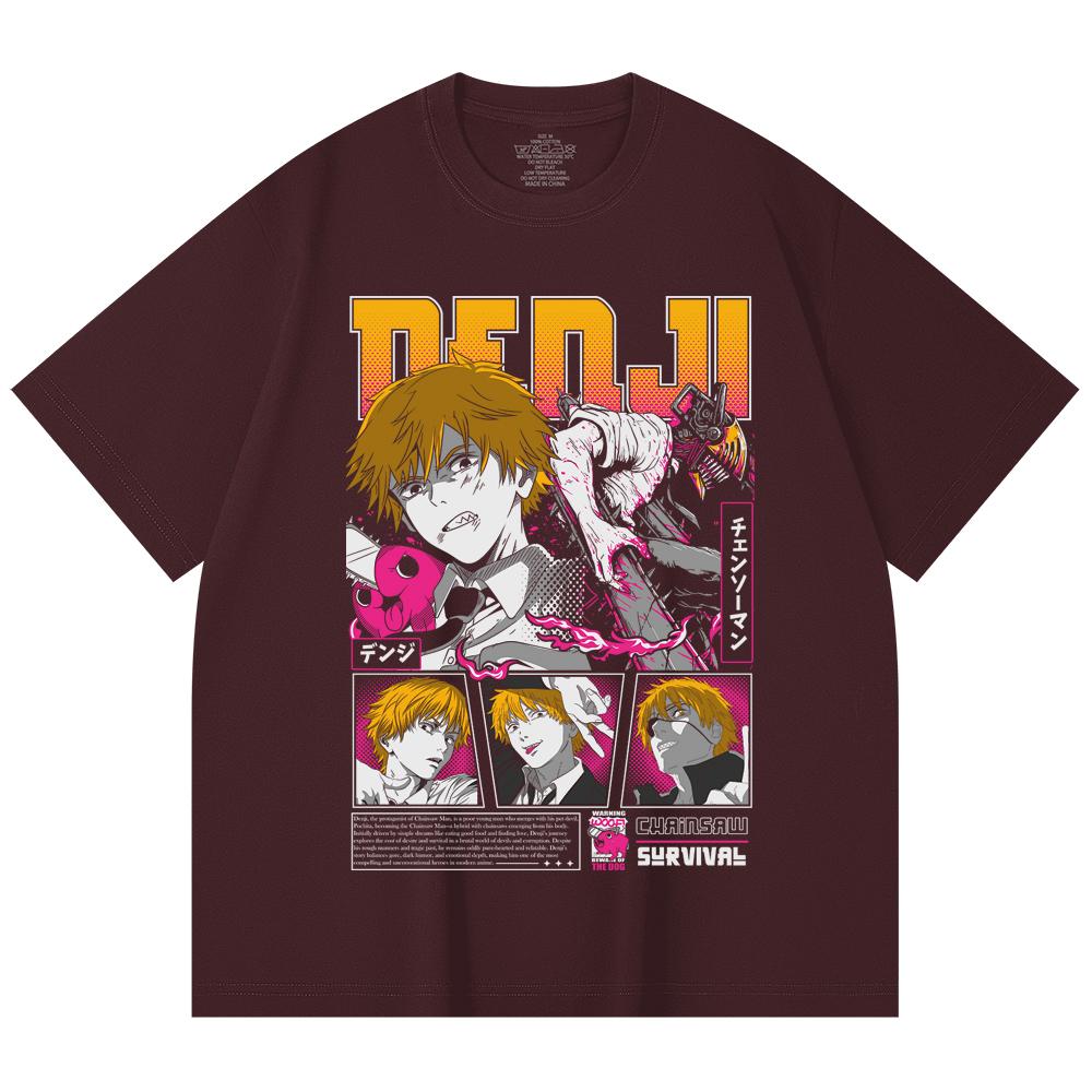 230 Gsm 100% Cotton Chainsaw Man V35 Denji Pochita Print Unisex Heavy Cotton T Shirt 2XL вина червоного кольору
230 Gsm 100% Cotton Chainsaw Man V35 Denji Pochita Print Unisex Heavy Cotton T Shirt 2XL вина червоного кольору