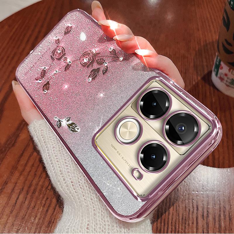 KADEM For Infinix Note 40 Pro 4G/5G Flower Case TPU Glitter Phone Cover with Lanyard Rose Gold
KADEM For Infinix Note 40 Pro 4G/5G Flower Case TPU Glitter Phone Cover with Lanyard Rose Gold