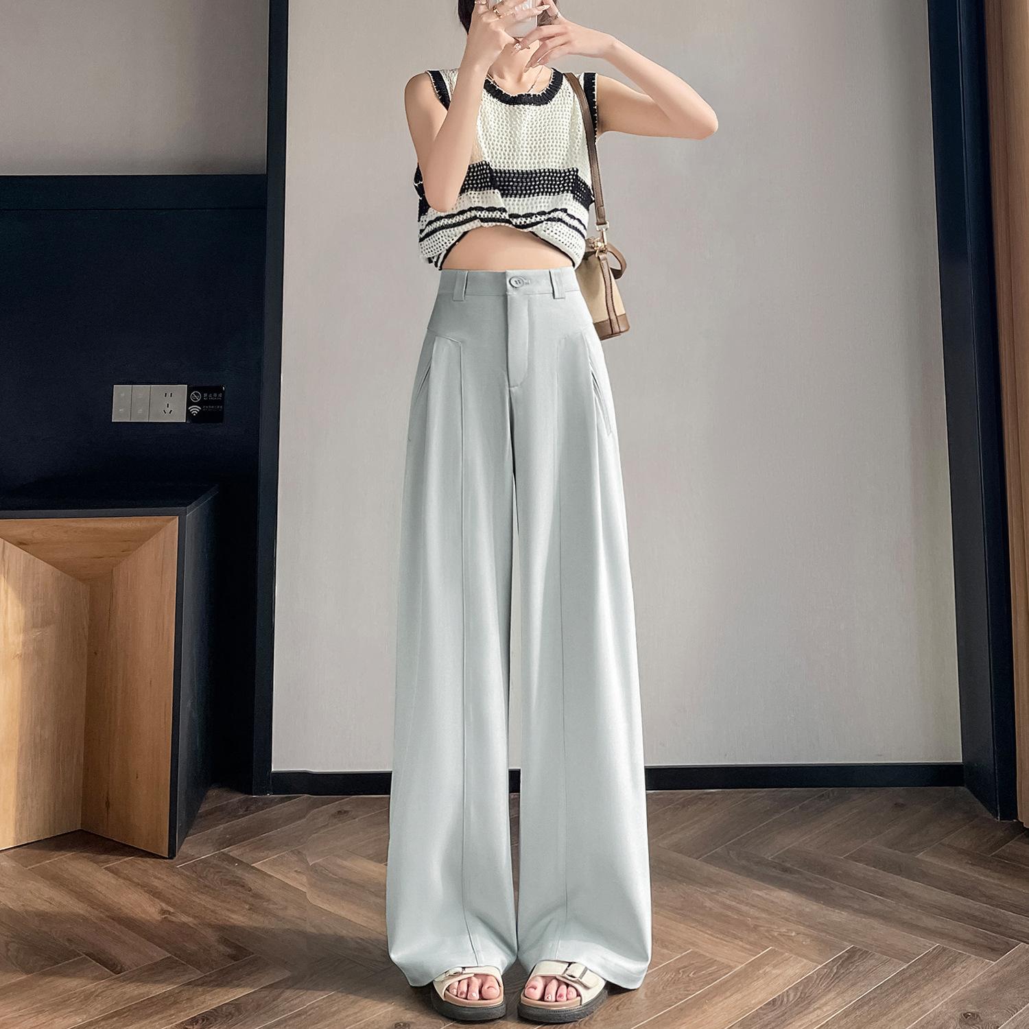Suit Pants for Women Spring High Waist Loose Drooping Trousers for Women Casual Wide-leg Pants for Women Spring Casual Pants for Women Spring XL
Suit Pants for Women Spring High Waist Loose Drooping Trousers for Women Casual Wide-leg Pants for Women Spring Casual Pants for Women Spring XL