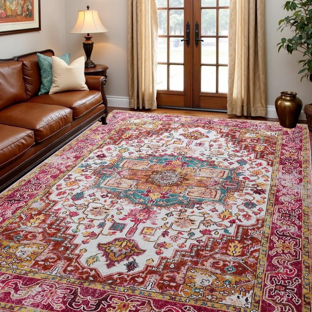 Ковер для гостиной с ретро-принтом, модный, легкий, роскошный, для спальни, машинная стирка, нескользящий, большой площади, коврик под диван, кофейный столик, тапис 50x80cm (19x31inch)
Ковер для гостиной с ретро-принтом, модный, легкий, роскошный, для спальни, машинная стирка, нескользящий, большой площади, коврик под диван, кофейный столик, тапис 50x80cm (19x31inch)