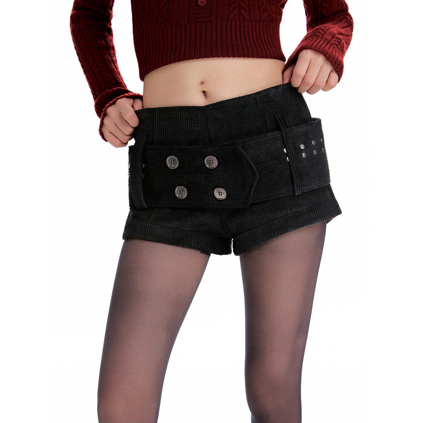 Women s High Waist Corduroy Shorts - Cool Spicy Design, Slimming, Autumn/Winter Hot Girl Style Extra Small чёрный
Women s High Waist Corduroy Shorts - Cool Spicy Design, Slimming, Autumn/Winter Hot Girl Style Extra Small чёрный