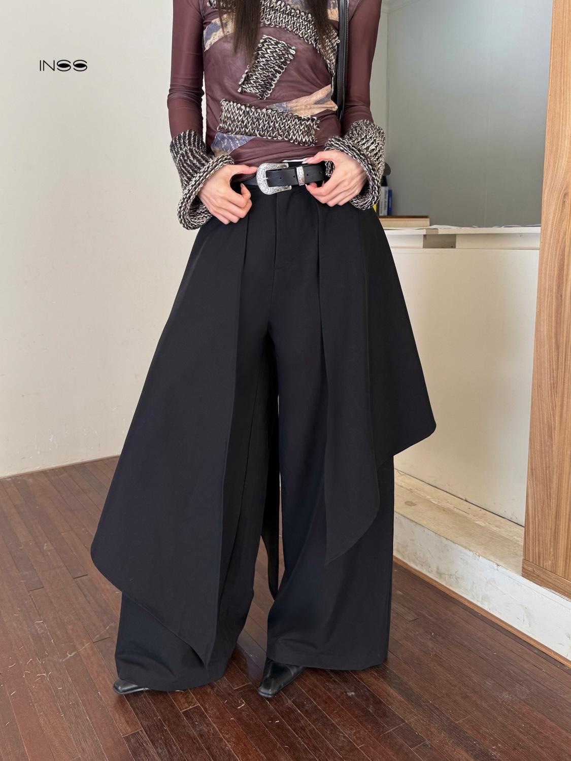 INSS Black Straight-Leg Wide Pants for Women - 2026 Spring/Summer Slimming Casual with Hip and Butt Coverage Large брудно-білий
INSS Black Straight-Leg Wide Pants for Women - 2026 Spring/Summer Slimming Casual with Hip and Butt Coverage Large брудно-білий