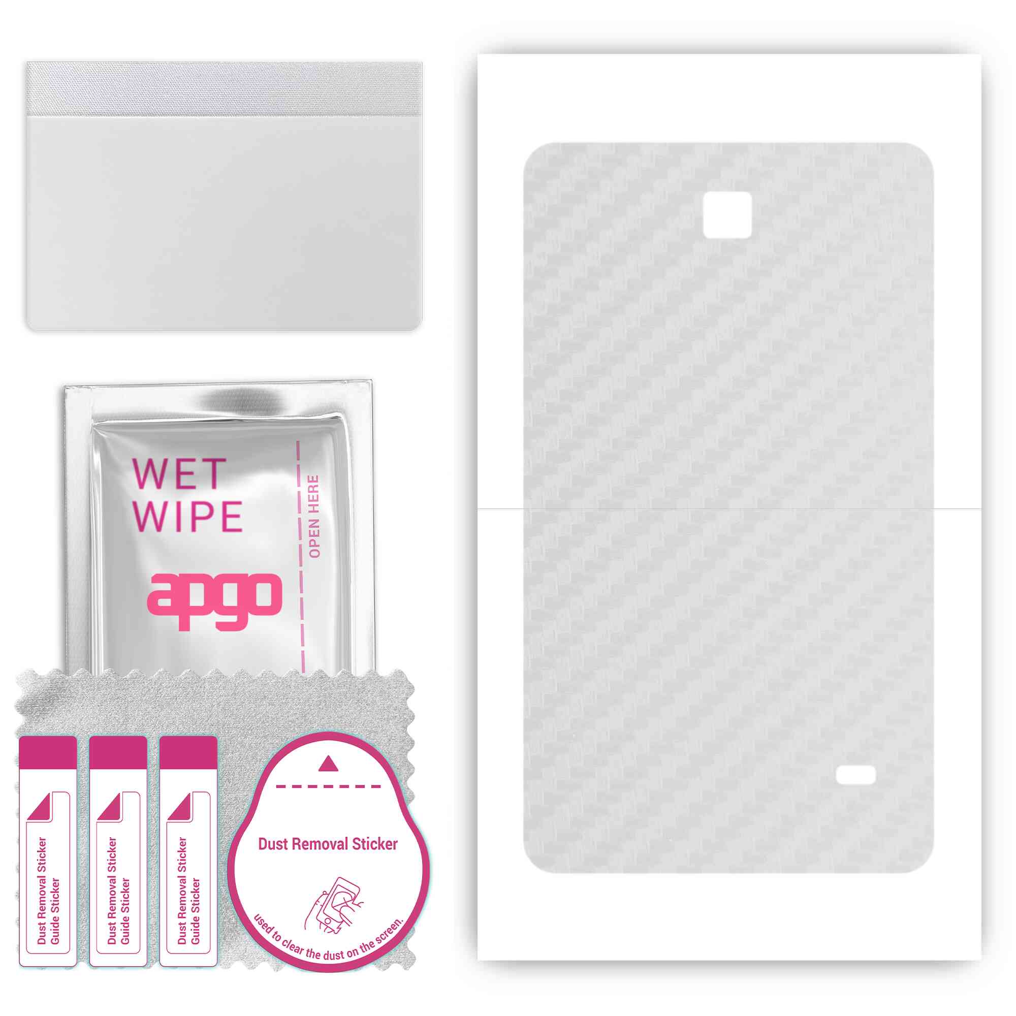 apgo Protective Skin Sticker for the back compatible with Samsung Galaxy Tab 4 7.0 SM-T230, Wrap Film, Foil, Vinyl - Pattern Transparent Carbon
apgo Protective Skin Sticker for the back compatible with Samsung Galaxy Tab 4 7.0 SM-T230, Wrap Film, Foil, Vinyl - Pattern Transparent Carbon