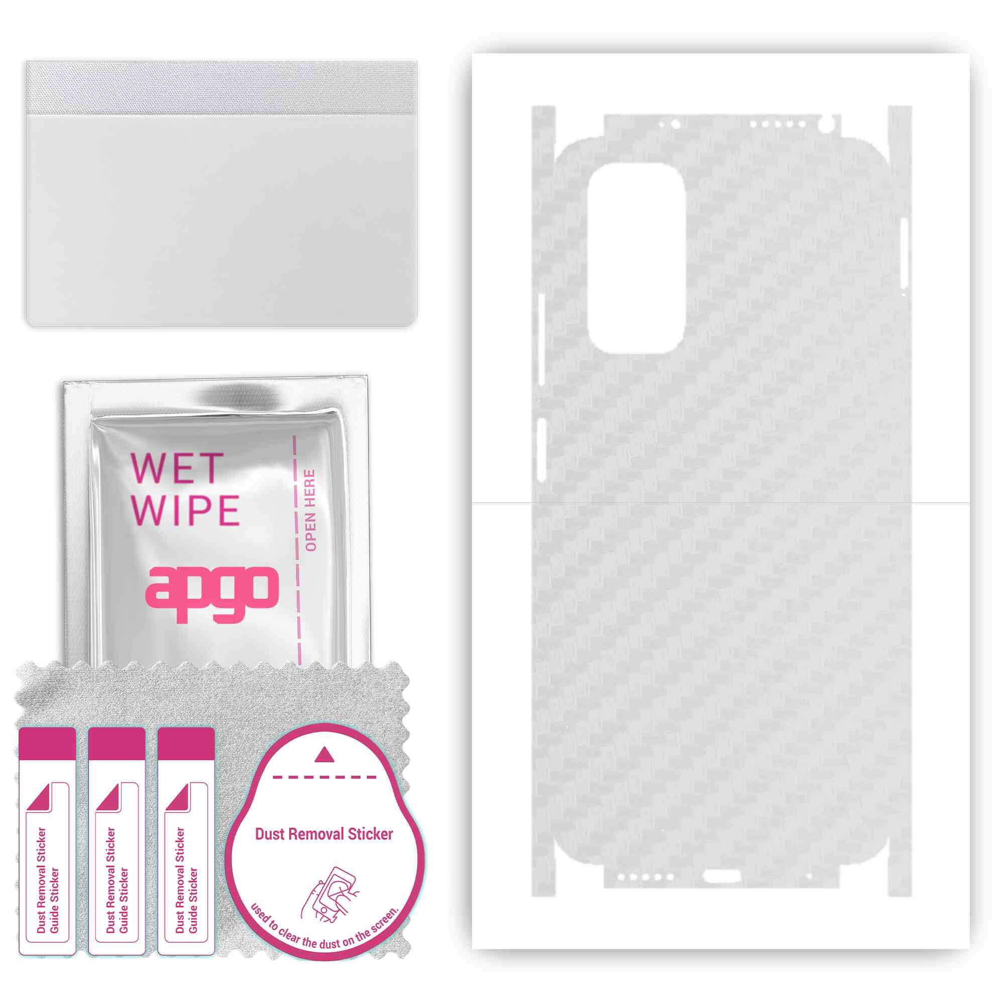Apgo Protective Skin Sticker for the back+sides compatible with Xiaomi Redmi Note 11, Full Wrap Film, Foil, Vinyl - Pattern Transparent Carbon
Apgo Protective Skin Sticker for the back+sides compatible with Xiaomi Redmi Note 11, Full Wrap Film, Foil, Vinyl - Pattern Transparent Carbon