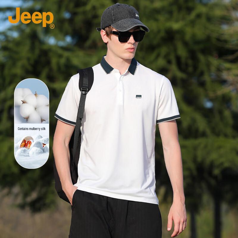 Мужская футболка-поло с коротким рукавом JEEP из шелковой смеси L
Мужская футболка-поло с коротким рукавом JEEP из шелковой смеси L