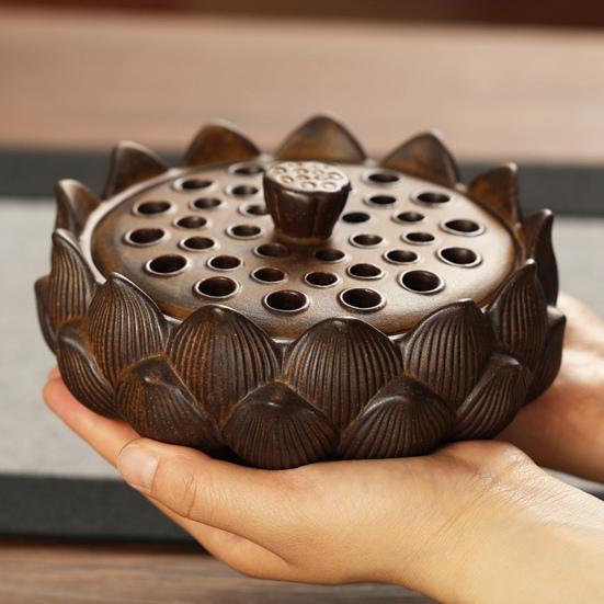 Useful Stable Base Create Atmosphere Ceramic Desktop Lotus-Shaped Incense Burner Holder Office Supplies Incense Holder
Useful Stable Base Create Atmosphere Ceramic Desktop Lotus-Shaped Incense Burner Holder Office Supplies Incense Holder