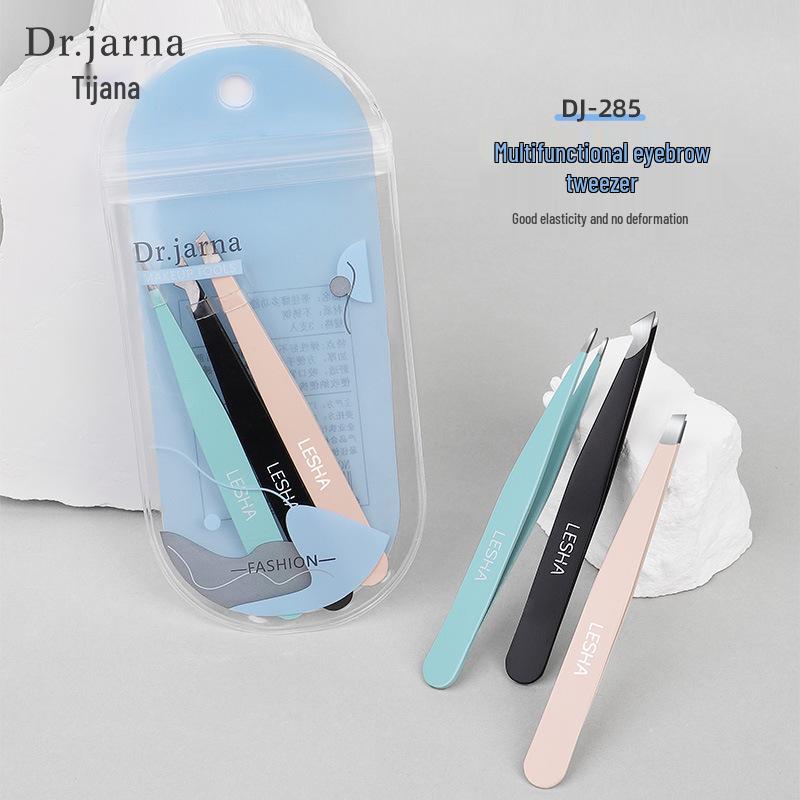 Tijiana Multifunctional Stainless Steel Eyebrow and Eyelash Tweezers Set, DJ-285.
Tijiana Multifunctional Stainless Steel Eyebrow and Eyelash Tweezers Set, DJ-285.