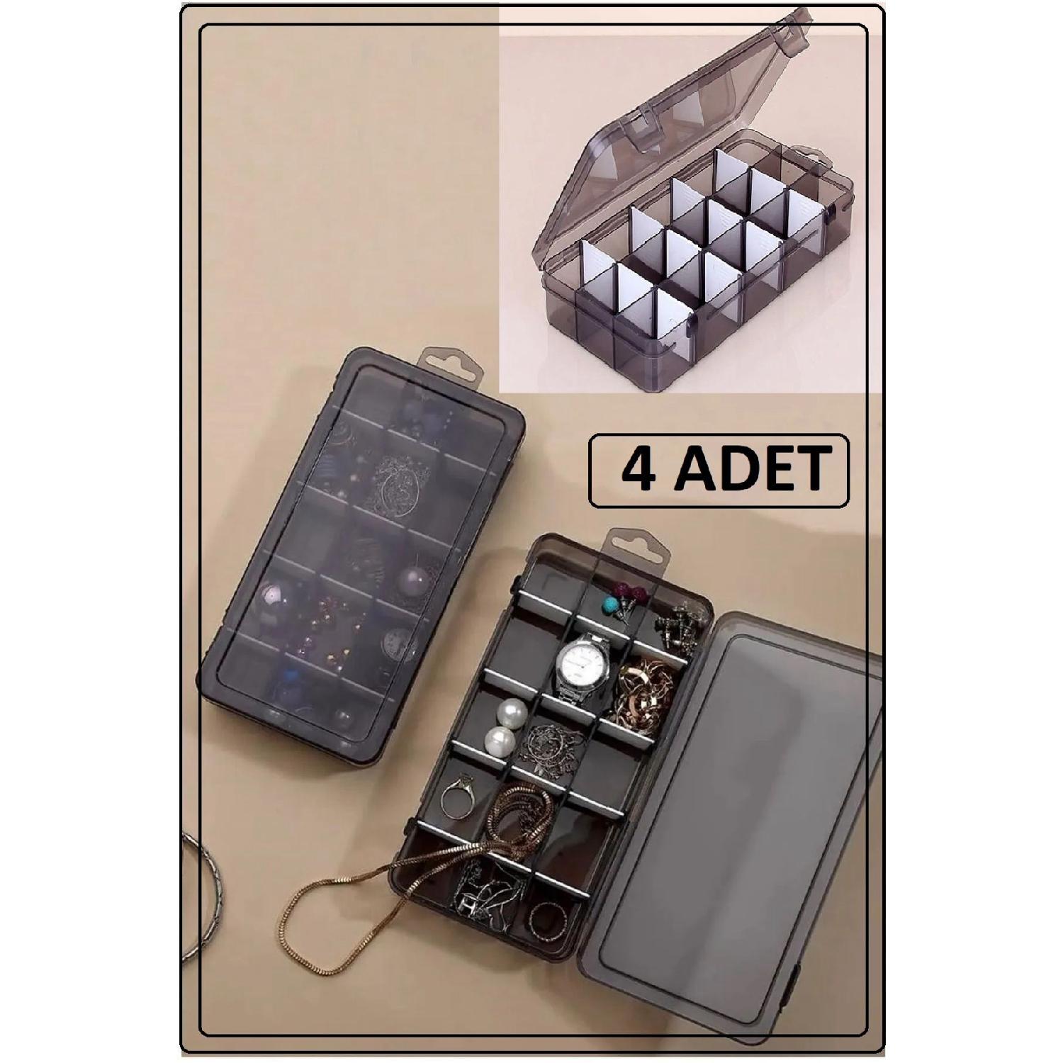 Smoked 4 Pieces 15 Compartments Necklace Ring Jewelry Box With Lid Sewing Box Organizer Organizer Box серый
Smoked 4 Pieces 15 Compartments Necklace Ring Jewelry Box With Lid Sewing Box Organizer Organizer Box серый