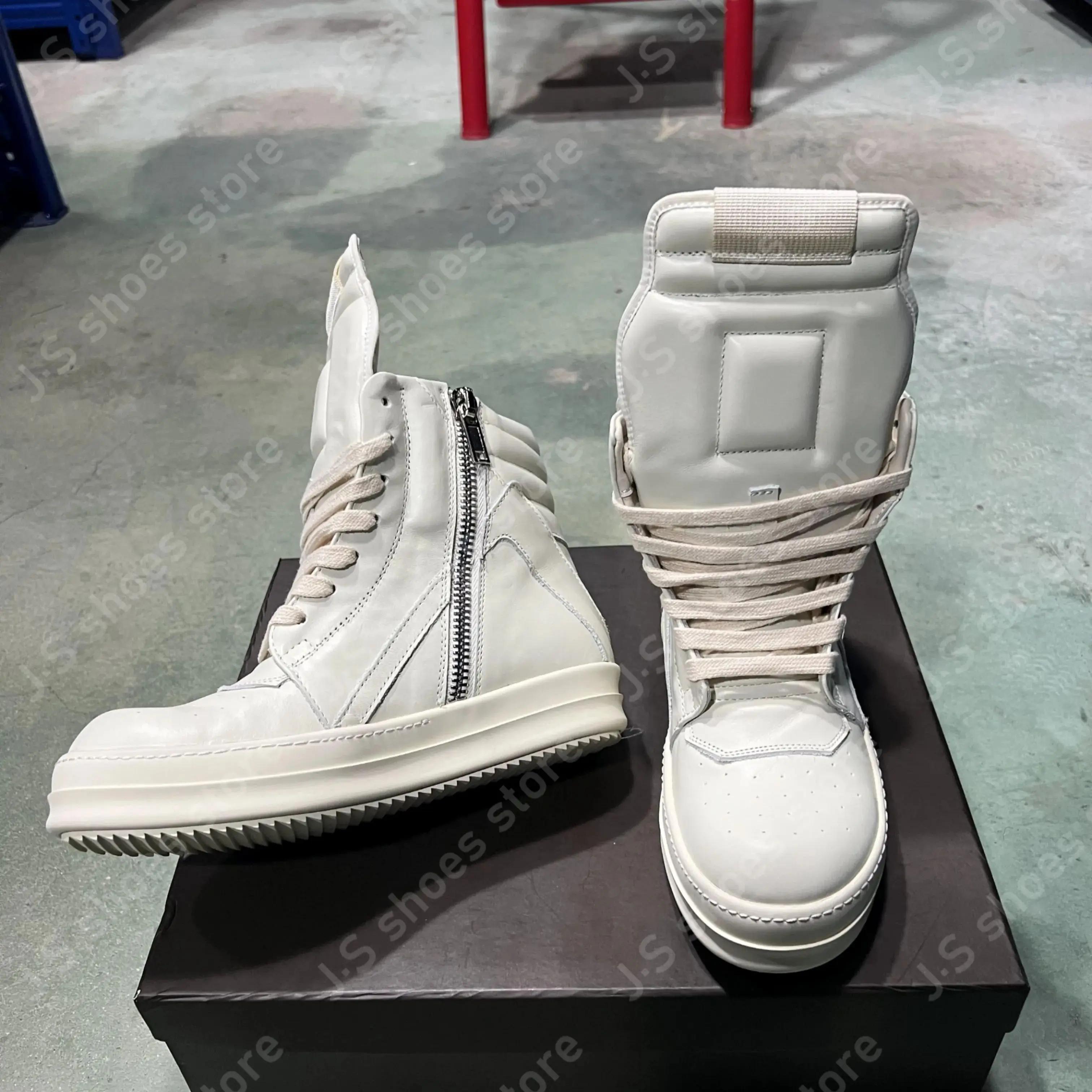 R-o Classic Ivory White Leather High Top Shoe Boot Men Sneaker Zipper Women Casual Shoes Lace Up Cowhide Sneakers Ankle Boots 48
R-o Classic Ivory White Leather High Top Shoe Boot Men Sneaker Zipper Women Casual Shoes Lace Up Cowhide Sneakers Ankle Boots 48