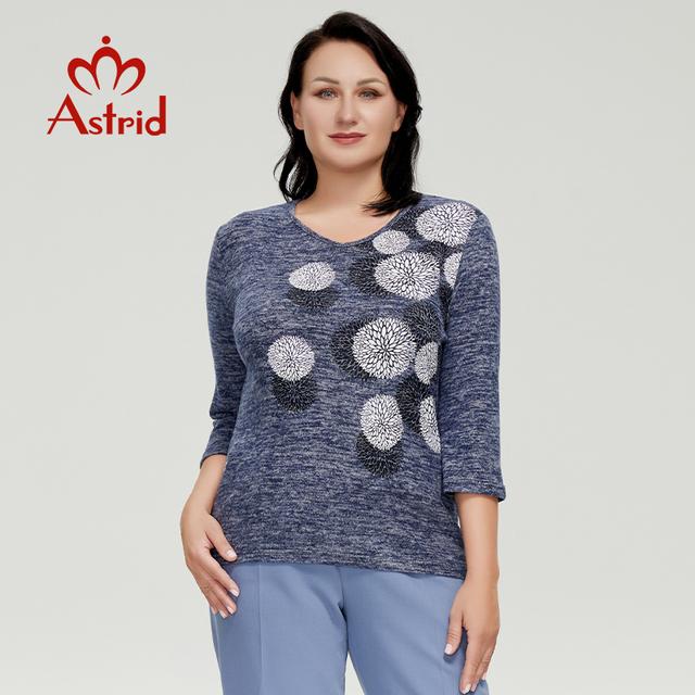 Женский свитер Astrid, топы, женская базовая одежда больших размеров, модная блузка с трендовым принтом бриллиантов и длинными рукавами, женские футболки 50 синий
Женский свитер Astrid, топы, женская базовая одежда больших размеров, модная блузка с трендовым принтом бриллиантов и длинными рукавами, женские футболки 50 синий