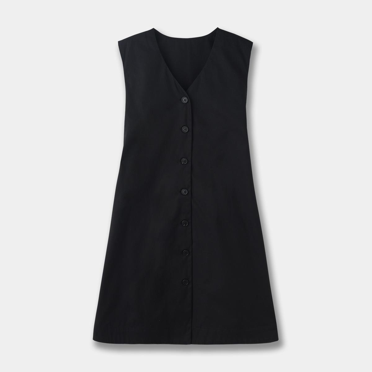 Cotton A-line Black Tie-Up Dress - Sleeveless, Standard Fit, New Summer Arrival Size 38 чорний
Cotton A-line Black Tie-Up Dress - Sleeveless, Standard Fit, New Summer Arrival Size 38 чорний