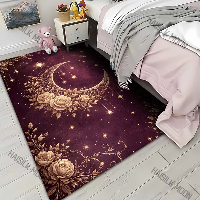 1PC Golden crescent floral starry sky Print Carpet for Living Room Bedroom Sofa Home Decor Rus Non-slip Floor Mat Luxury Gift 40x60cm
1PC Golden crescent floral starry sky Print Carpet for Living Room Bedroom Sofa Home Decor Rus Non-slip Floor Mat Luxury Gift 40x60cm