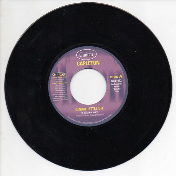 7inch Record CAPLETON Gimme Little Bit CRT1062 Charm UK Reggae Ska Dub Used
7inch Record CAPLETON Gimme Little Bit CRT1062 Charm UK Reggae Ska Dub Used