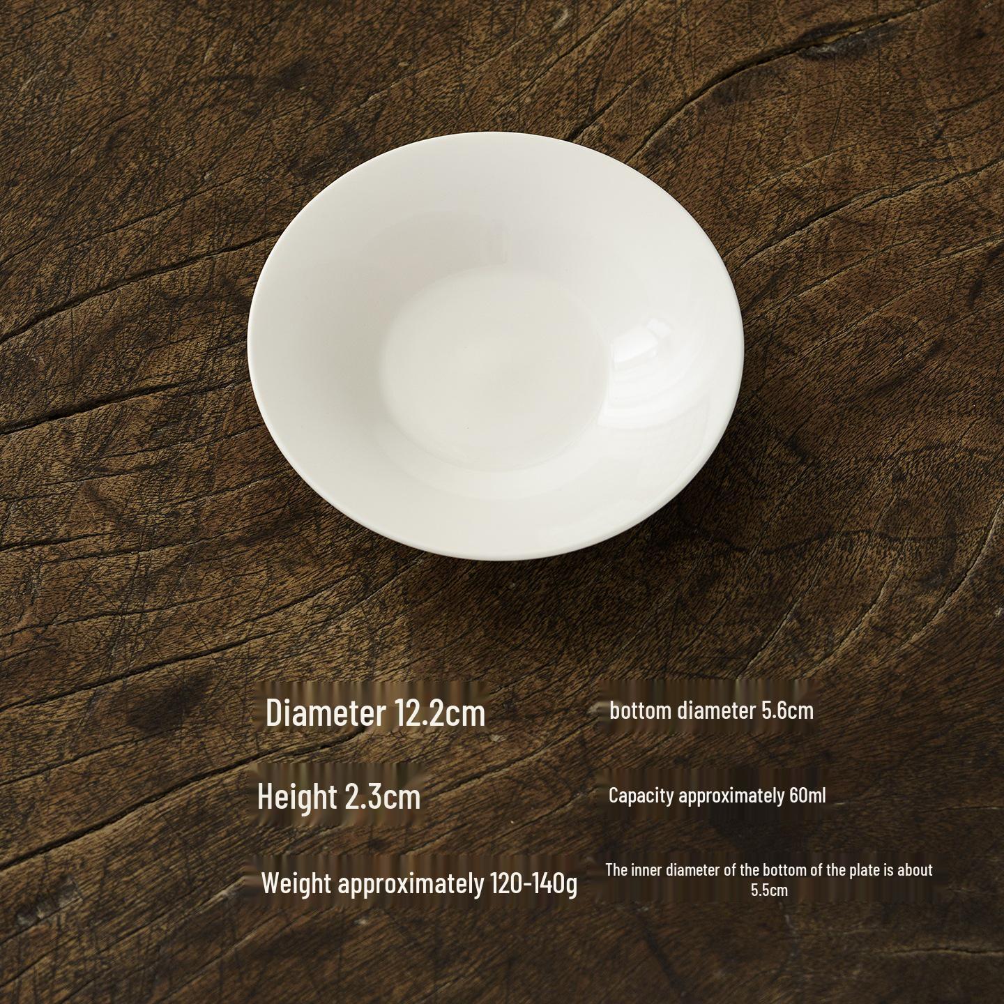 Off-White 4.8 Dehua Porcelain Snack & Dipping Plate
Off-White 4.8 Dehua Porcelain Snack & Dipping Plate