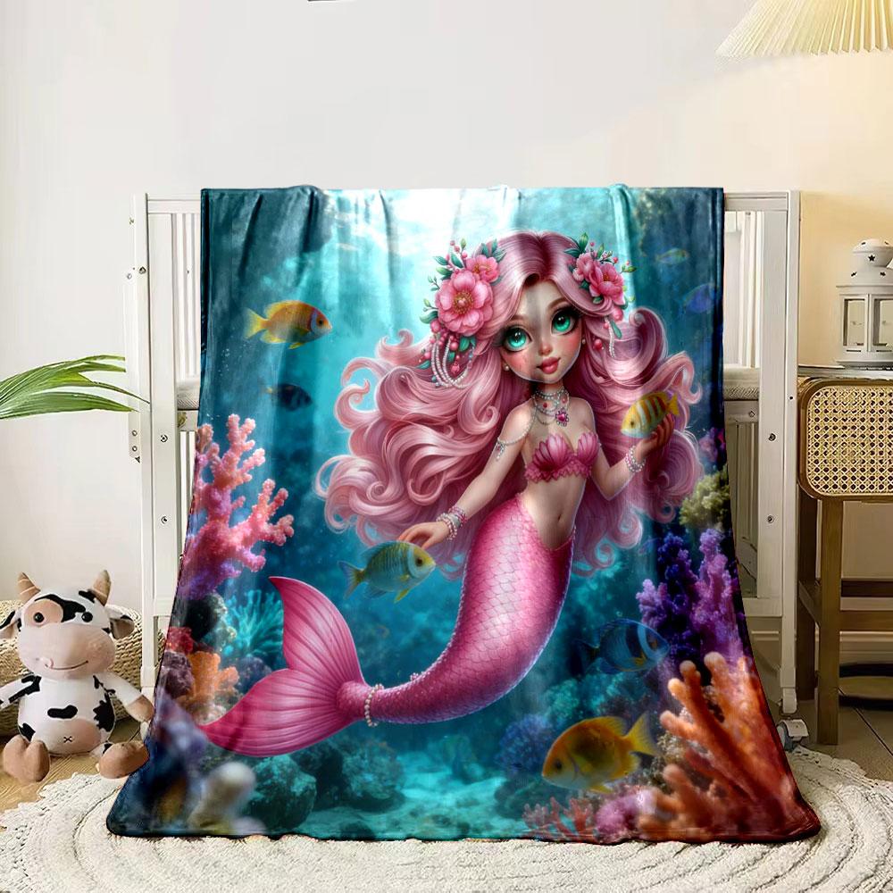Beautiful Mermaid Pink Printing Blanket Flannel Soft Comfort Home Travel Blanket Kids Warm Blanket Picnic Multi-Size Selection 75x90cm
Beautiful Mermaid Pink Printing Blanket Flannel Soft Comfort Home Travel Blanket Kids Warm Blanket Picnic Multi-Size Selection 75x90cm