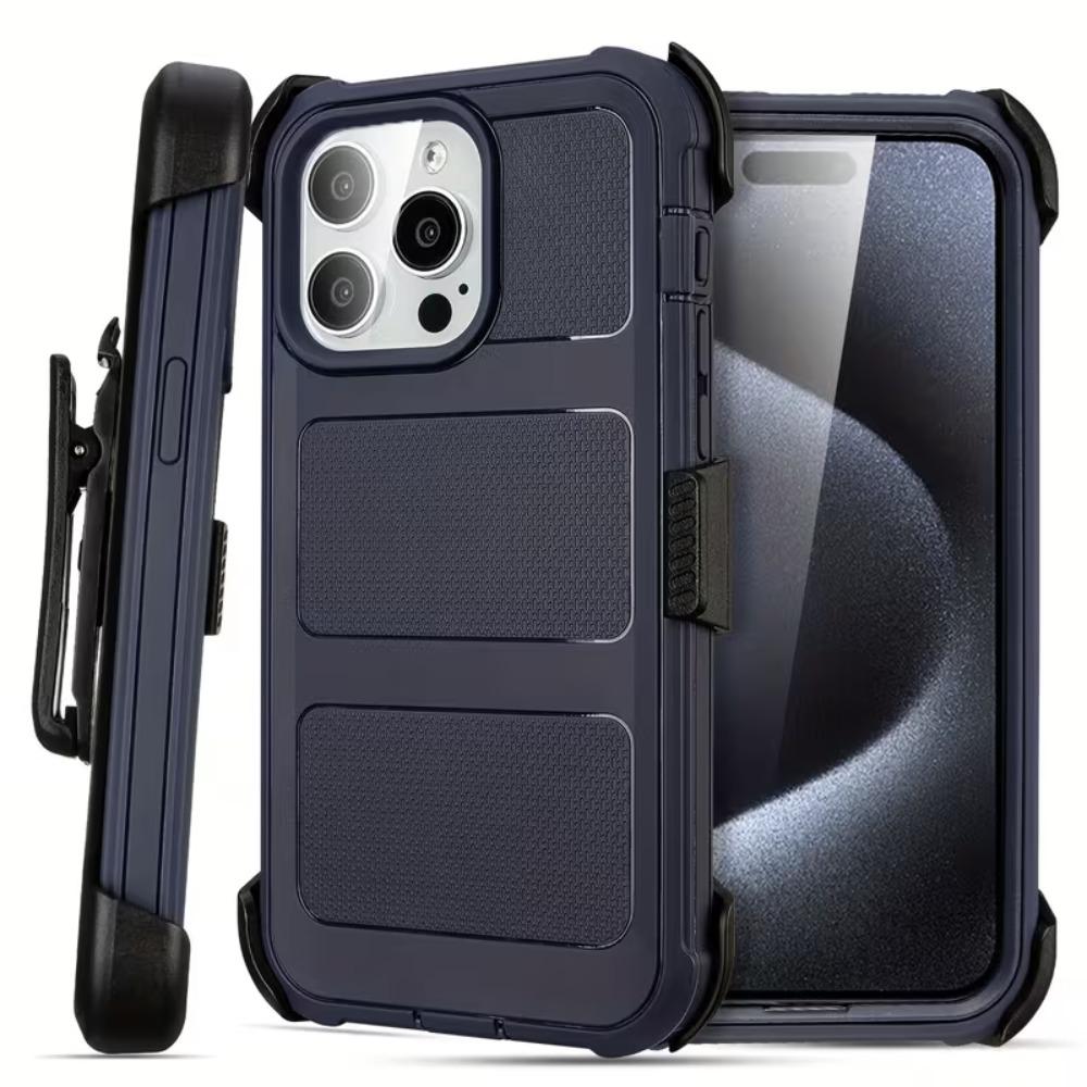 Shockproof Triple Protection Phone Case For iPhone 16 Pro Max 15 14 13 3in1 with Back Clip Phone Cover iPhone 13 синій
Shockproof Triple Protection Phone Case For iPhone 16 Pro Max 15 14 13 3in1 with Back Clip Phone Cover iPhone 13 синій