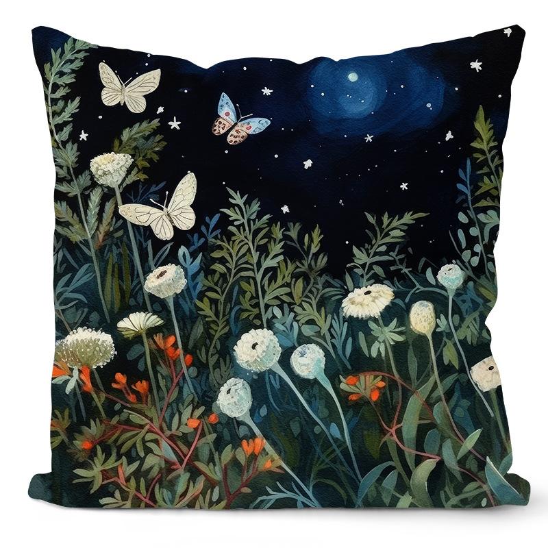 New Flower Pillowcase Under The Night Starry Sky Flower Forest Print Home Sofa Cushion Pillowcase 45 * 45Cm without pillow core
New Flower Pillowcase Under The Night Starry Sky Flower Forest Print Home Sofa Cushion Pillowcase 45 * 45Cm without pillow core