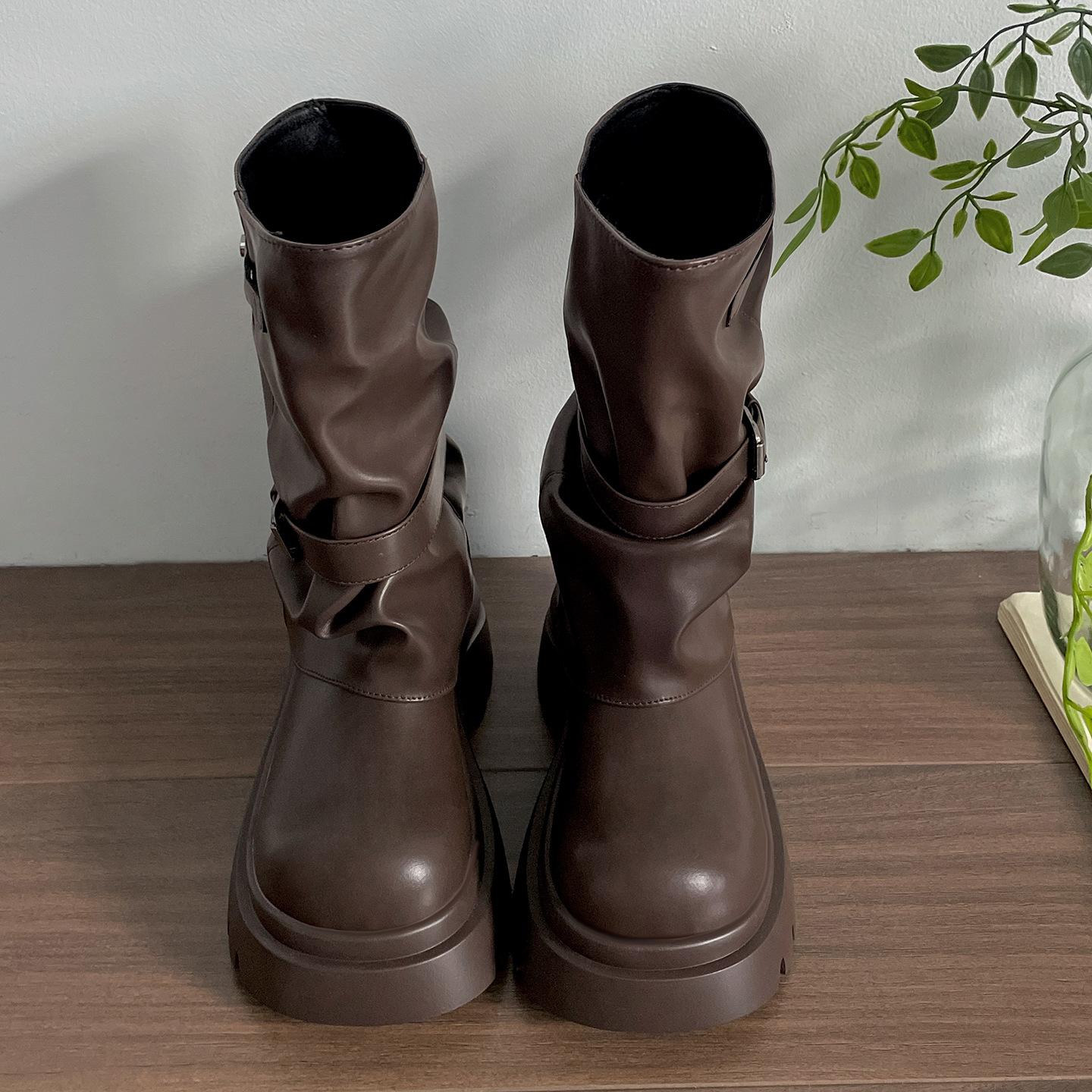 Vintage Maillard brown thick-soled heightening Martin boots women s 2025 new summer thin versatile trouser tube boots 39 коричневый
Vintage Maillard brown thick-soled heightening Martin boots women s 2025 new summer thin versatile trouser tube boots 39 коричневый