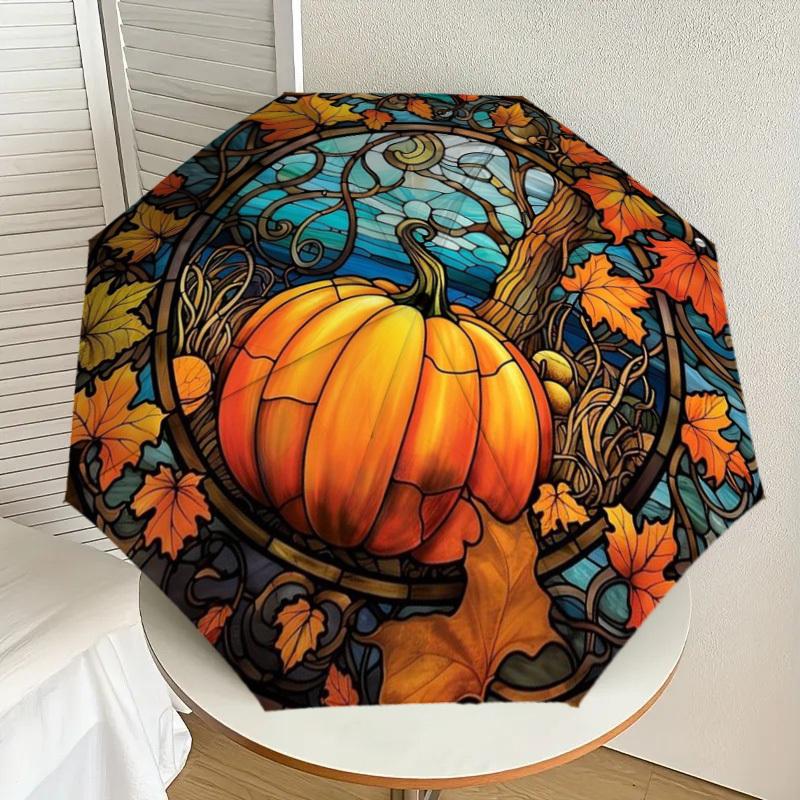 1pc Autumn Pumpkin Art Automatic Folding Umbrella - Compact 8-Rib Design,Perfect Gift for Friends & Family yy250926077
1pc Autumn Pumpkin Art Automatic Folding Umbrella - Compact 8-Rib Design,Perfect Gift for Friends & Family yy250926077