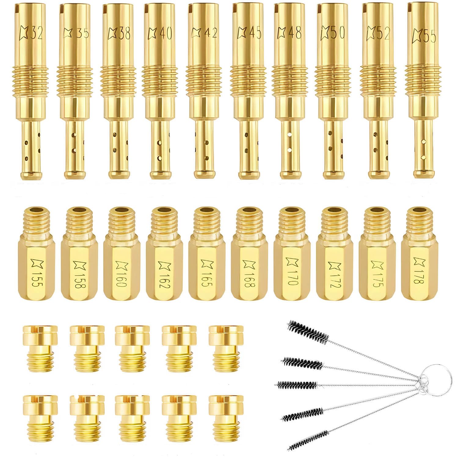 Pronese Набор из 30 жиклеров главного хода и холостого хода для карбюратора, заменяет жиклеры Keihin, совместим 30 pieces
Pronese Набор из 30 жиклеров главного хода и холостого хода для карбюратора, заменяет жиклеры Keihin, совместим 30 pieces