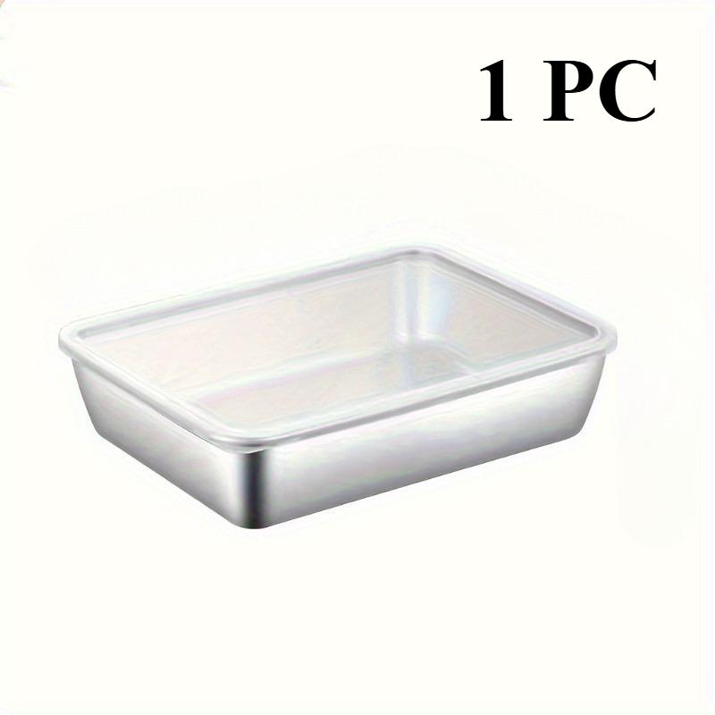 1Pc Stainless Steel Square Tray with Lid, Food-Grade Kitchens Accessories, Holds Knifes, Thickened Kitchen Food Prep Box
1Pc Stainless Steel Square Tray with Lid, Food-Grade Kitchens Accessories, Holds Knifes, Thickened Kitchen Food Prep Box