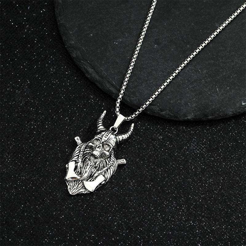 Ожерелье Тренд Панк Личность Универсальный Мужской Свитер Цепь Двойной Топор Голова Овцы Маска Подвеска
Ожерелье Тренд Панк Личность Универсальный Мужской Свитер Цепь Двойной Топор Голова Овцы Маска Подвеска
