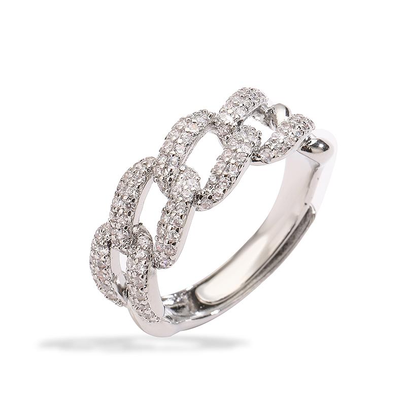 HECHENG,Full of Zircon Cuban Link Ring Circlet Fashion Hip Hop Finger Zircon for Men Women Gift resizable мідний/білий
HECHENG,Full of Zircon Cuban Link Ring Circlet Fashion Hip Hop Finger Zircon for Men Women Gift resizable мідний/білий
