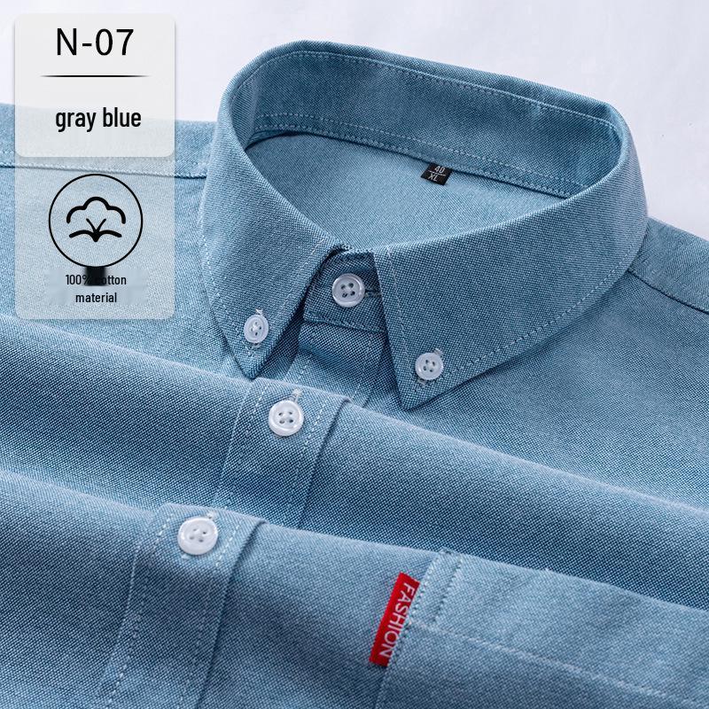 Новая мужская немнущаяся оксфордская рубашка с длинным рукавом из чистого хлопка - Дышащая, деловой кэжуал, однотонная 44
Новая мужская немнущаяся оксфордская рубашка с длинным рукавом из чистого хлопка - Дышащая, деловой кэжуал, однотонная 44