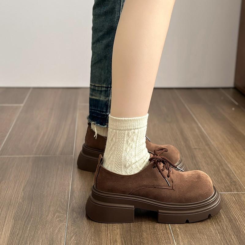 Brown women s spring and autumn new retro style versatile muffin thick-soled lace-up big head small leather shoes 35 коричневий
Brown women s spring and autumn new retro style versatile muffin thick-soled lace-up big head small leather shoes 35 коричневий