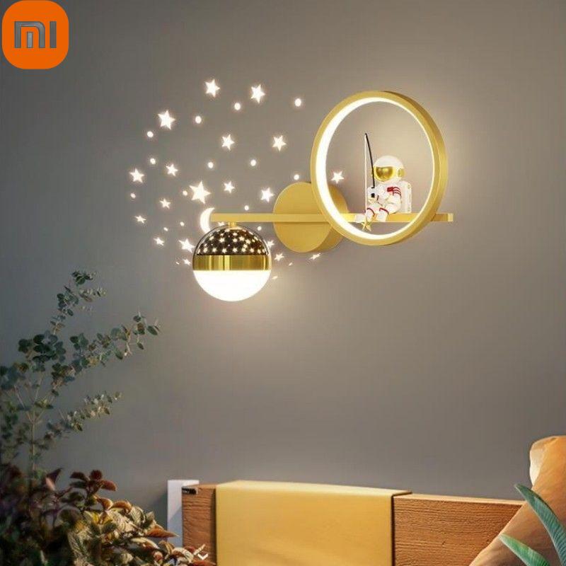 Настенный светильник Xiaomi для детской комнаты, креативный астронавт, мультяшный астронавт, звездное небо, прикроватная лампа для спальни
Настенный светильник Xiaomi для детской комнаты, креативный астронавт, мультяшный астронавт, звездное небо, прикроватная лампа для спальни