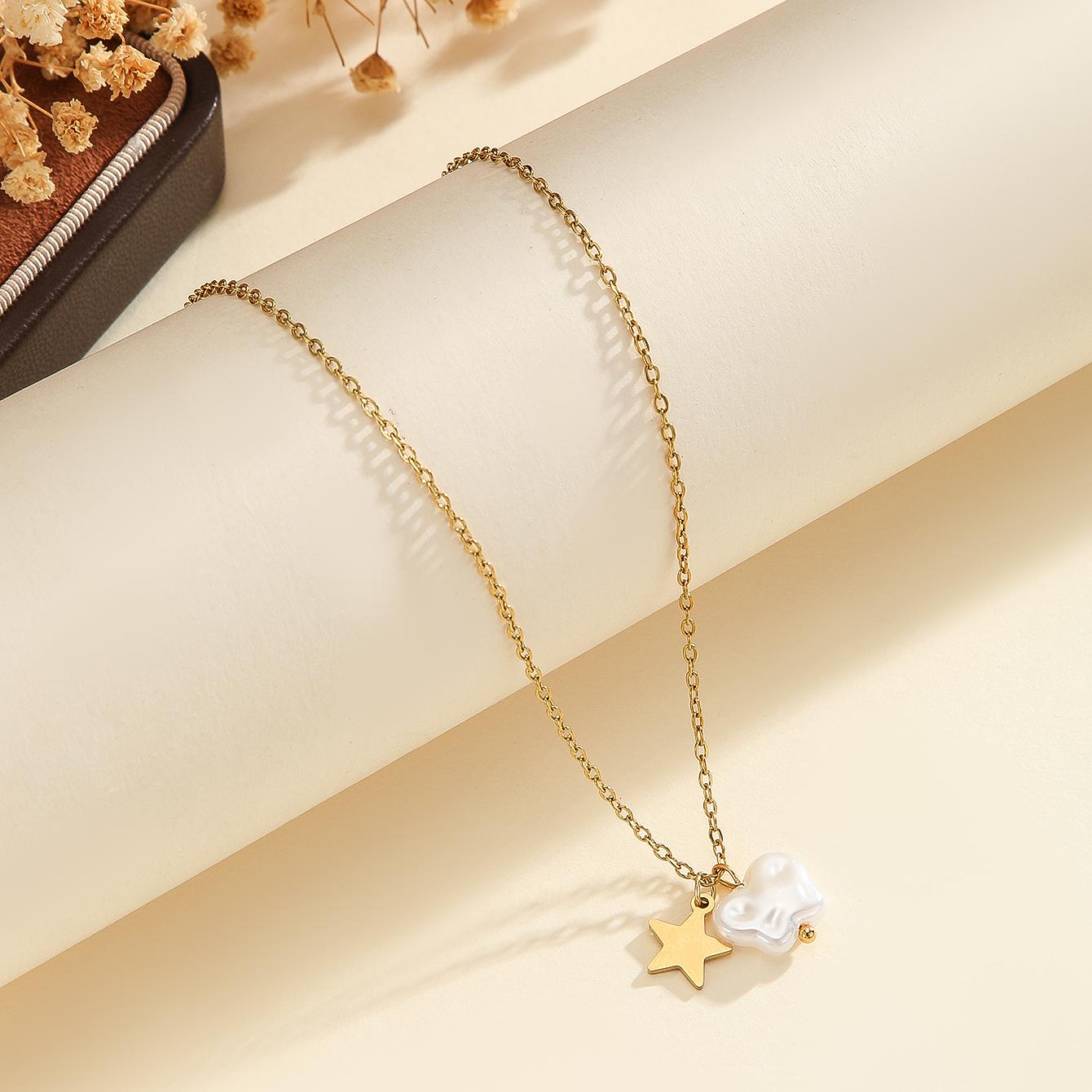 Atoztide Fashion Cherry Pendant Necklace for Women Stainless Steel Multiple Styles Imitation Pearl Ceramics Pendant Jewelry Gift
Atoztide Fashion Cherry Pendant Necklace for Women Stainless Steel Multiple Styles Imitation Pearl Ceramics Pendant Jewelry Gift