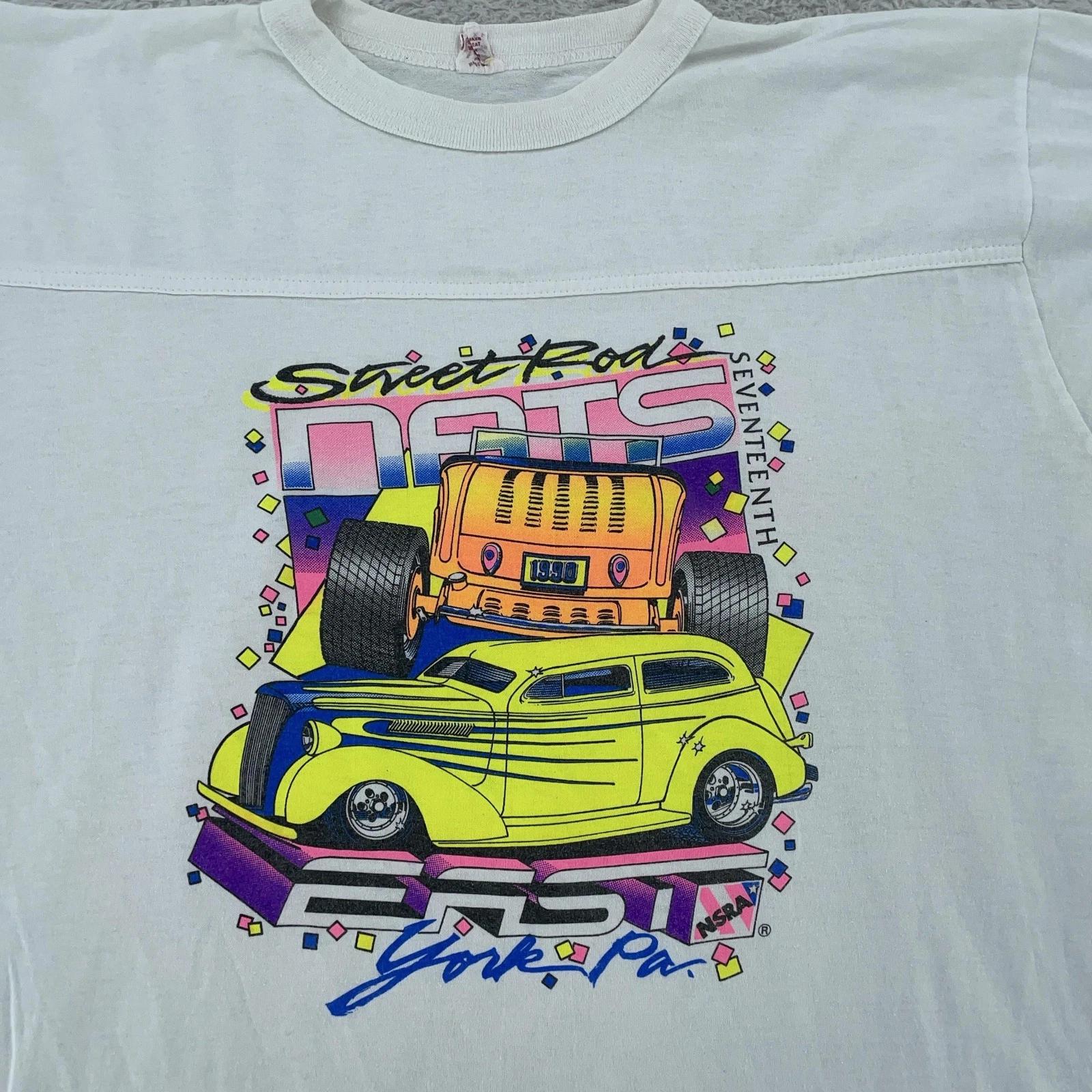 Vtg Street Rod Nationals East Jersey T-Shirt Mens L Hot Rod Car Show York PA 90s M
Vtg Street Rod Nationals East Jersey T-Shirt Mens L Hot Rod Car Show York PA 90s M