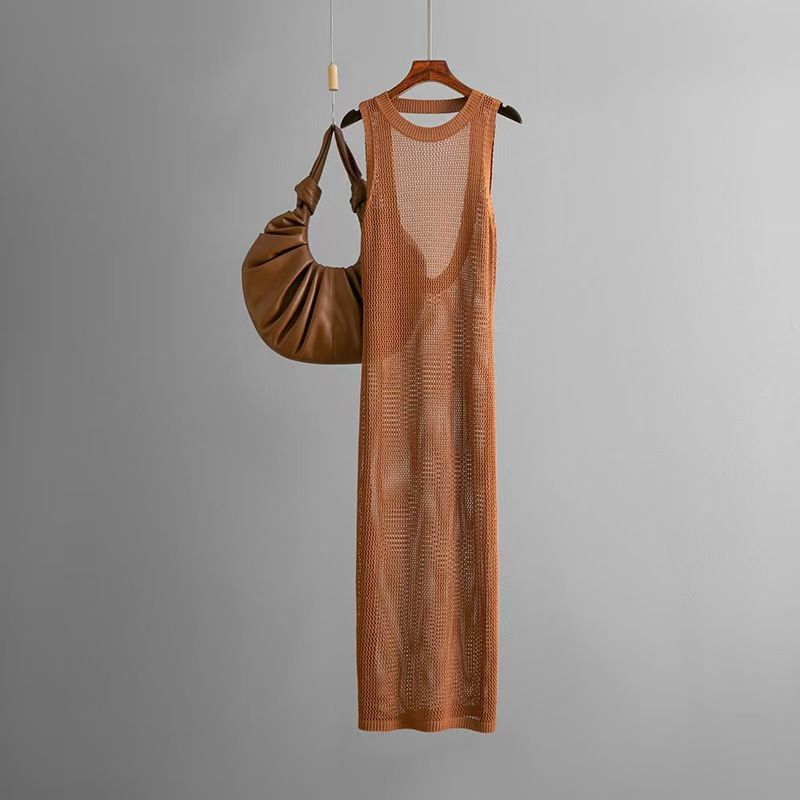 Fashion Style Sexy Hollow-out Backless Beach Bikini Blouse Seaside Holiday Dress Beach Dresses Caramel Color All yards
Fashion Style Sexy Hollow-out Backless Beach Bikini Blouse Seaside Holiday Dress Beach Dresses Caramel Color All yards