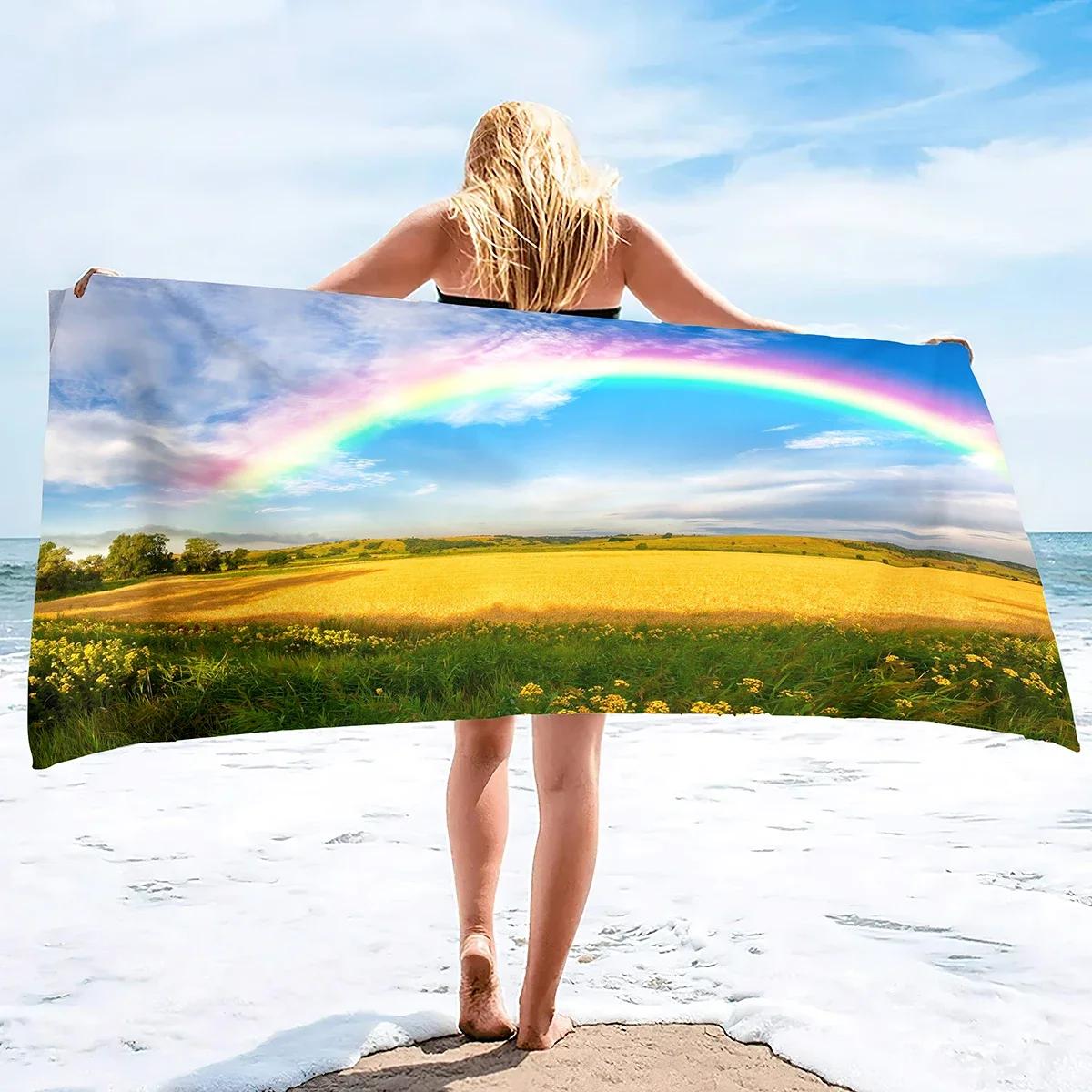 Oversized Beach Towel,Sand Free Towels,Extra Large Rainbow Pool Towel, Soft Stripe Swim Towels for Adults Mens Women Girls W40*H60(CM)
Oversized Beach Towel,Sand Free Towels,Extra Large Rainbow Pool Towel, Soft Stripe Swim Towels for Adults Mens Women Girls W40*H60(CM)