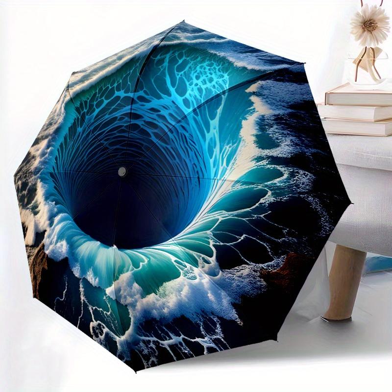 Wavy Ocean Hole Automatic Umbrella - One-Touch Open Portable Windproof Travel Umbrella with 8-Rib Durable Design, Stylish Blac (as the picture,Iron&8K)
Wavy Ocean Hole Automatic Umbrella - One-Touch Open Portable Windproof Travel Umbrella with 8-Rib Durable Design, Stylish Blac (as the picture,Iron&8K)