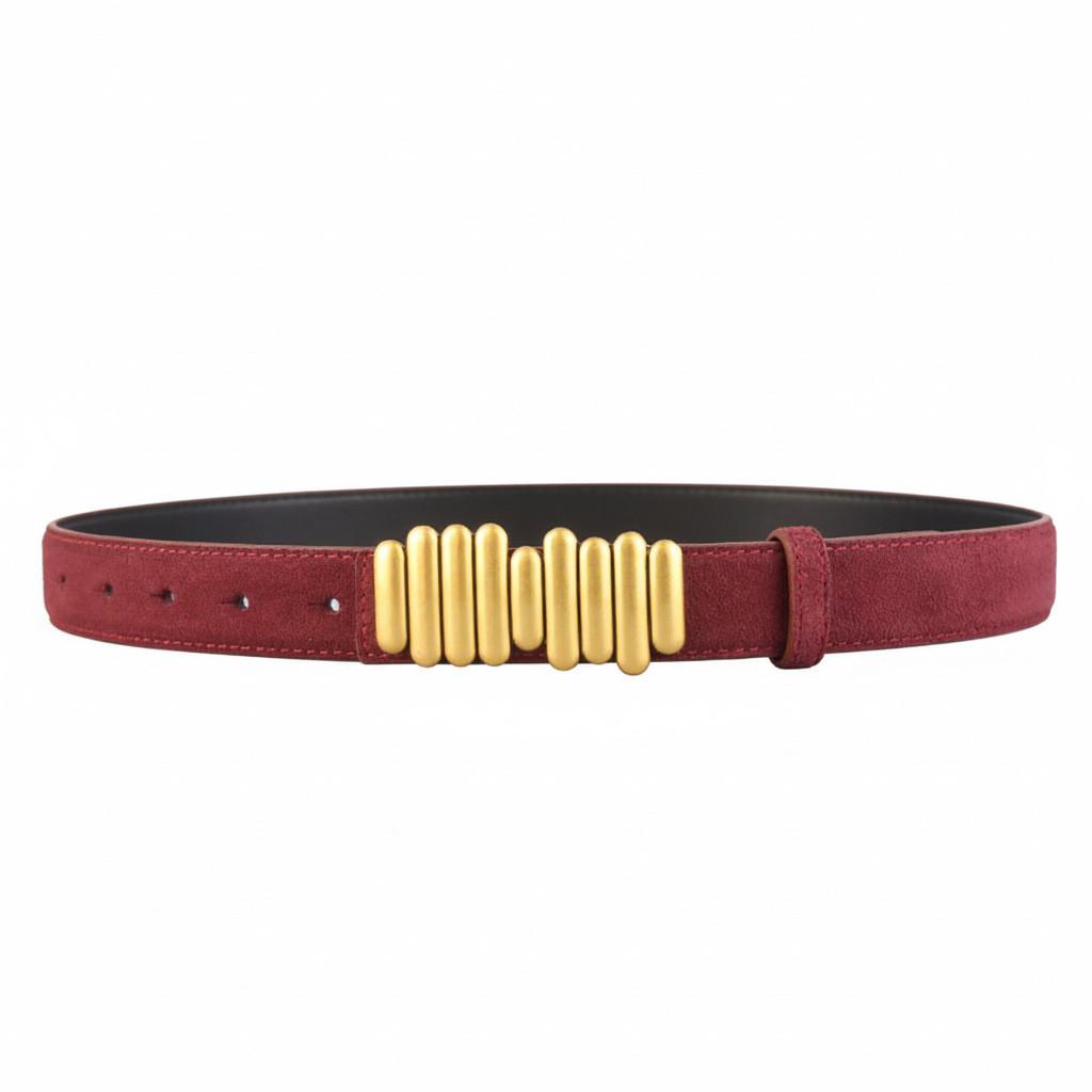 Womens Genuine Leather Belt With Alloy Buckle For Casual And Work Outfits Angora Red
Womens Genuine Leather Belt With Alloy Buckle For Casual And Work Outfits Angora Red