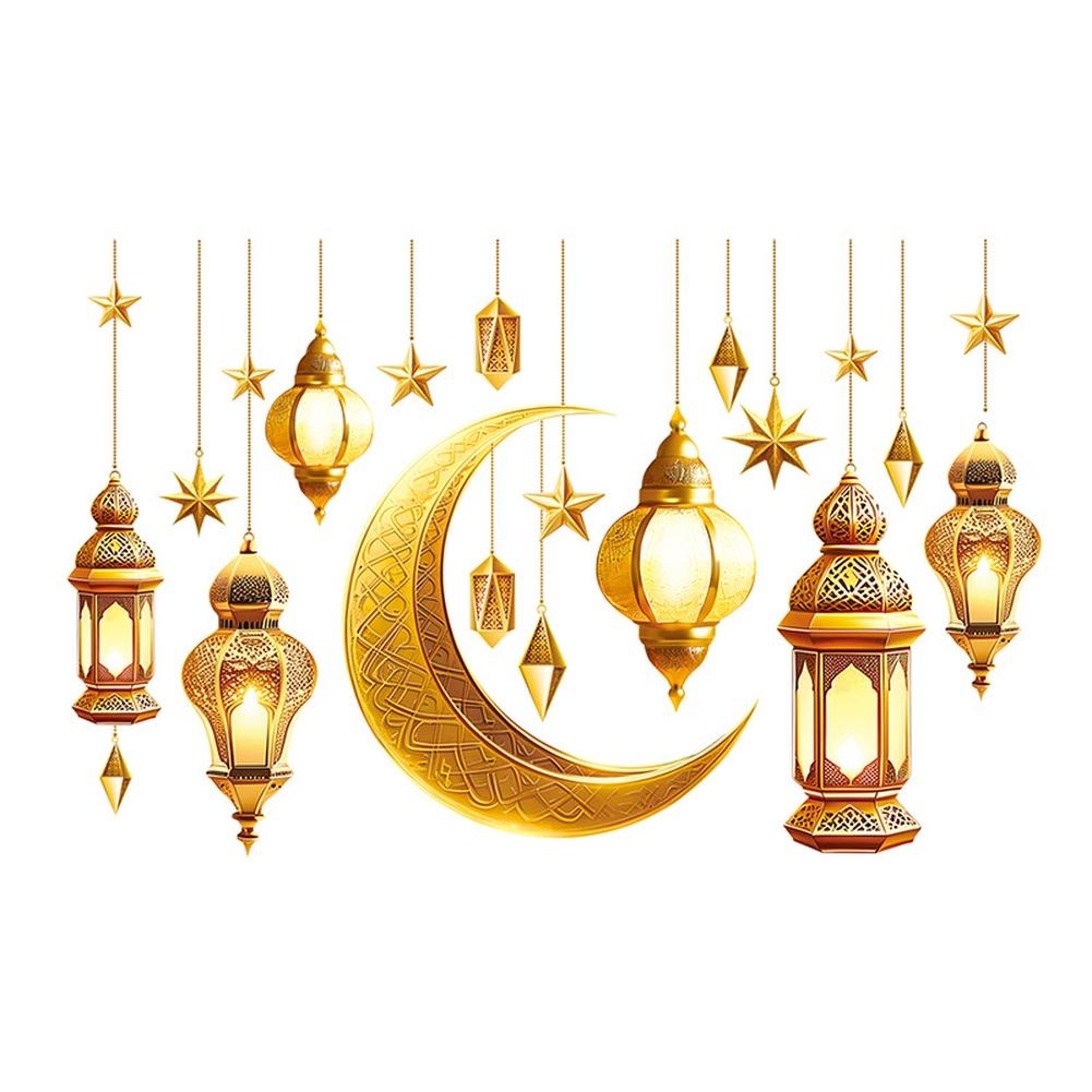 Window Decal Clings Ramadan Wall Sticker For Living Room Lightweight Design Suitable For Indoor Use PVC Material
Window Decal Clings Ramadan Wall Sticker For Living Room Lightweight Design Suitable For Indoor Use PVC Material